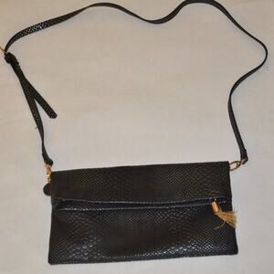 Orange caramel clutch wristlet 12”x7"